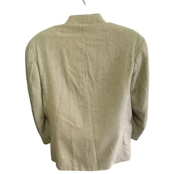 Bachrach‎ Wool and Silk Men's Houndstooth Pattern Blazer Sport Coat Size 40S - Picture 9 of 13